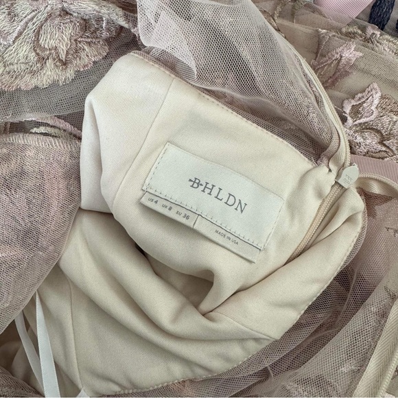 BHLDN x Anthropologie Linden Embroidered Floral Dress Size 4 - Picture 8 of 8